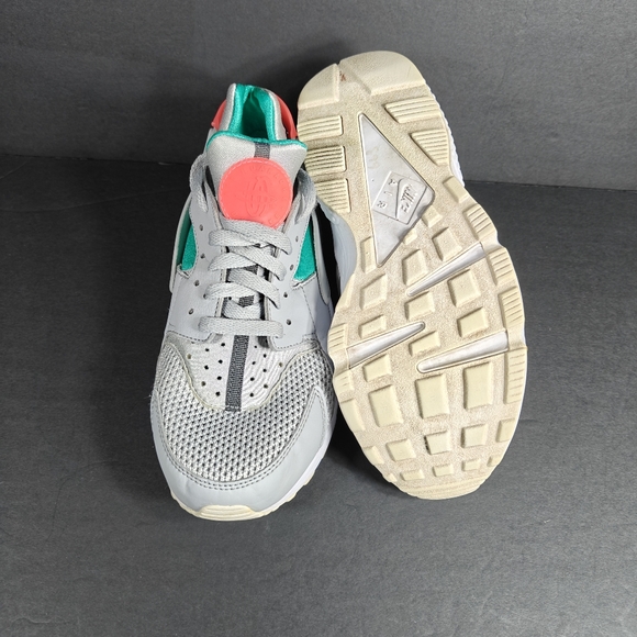 Nike Air Huarache South Beach Green Gray Sneakers Men's Shoes Size 9.5 - Picture 10 of 11